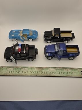 Die-Cast Kids Vehicle Set - Blue and Black